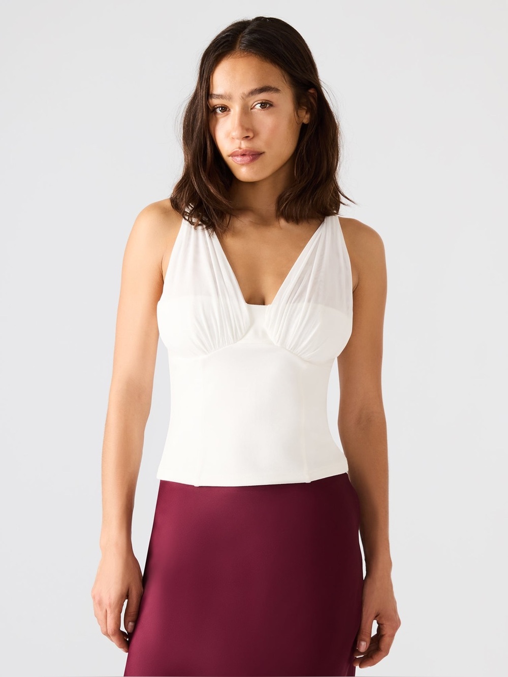 NWT Steve Madden Addisyn Top in Antique White Size Small